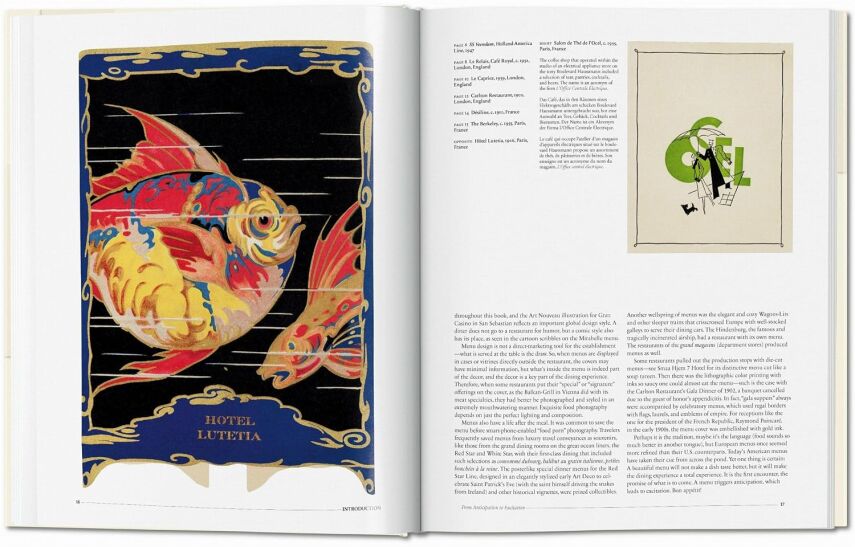 Menu Design in Europe: A Visual and Culinary History of Graphic Styles and Design 1800-2000